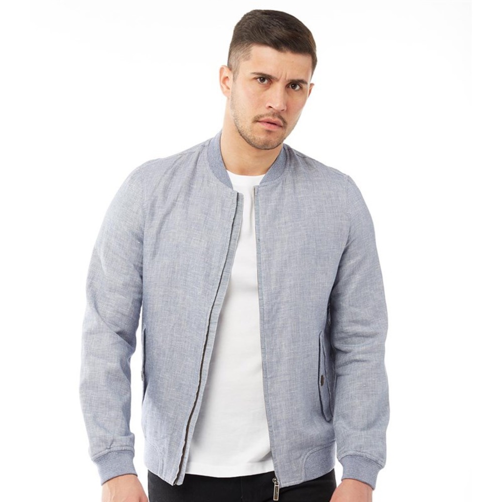 Ted Baker Linen Blend bomber jacket